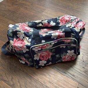 Floral flower duffel bag